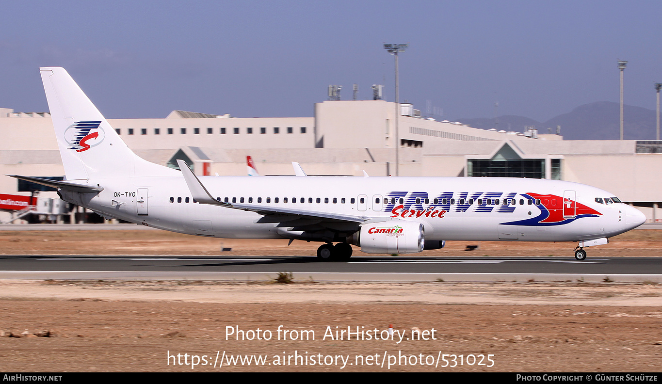 Aircraft Photo of OK-TVO | Boeing 737-8CX | Travel Service | AirHistory.net #531025