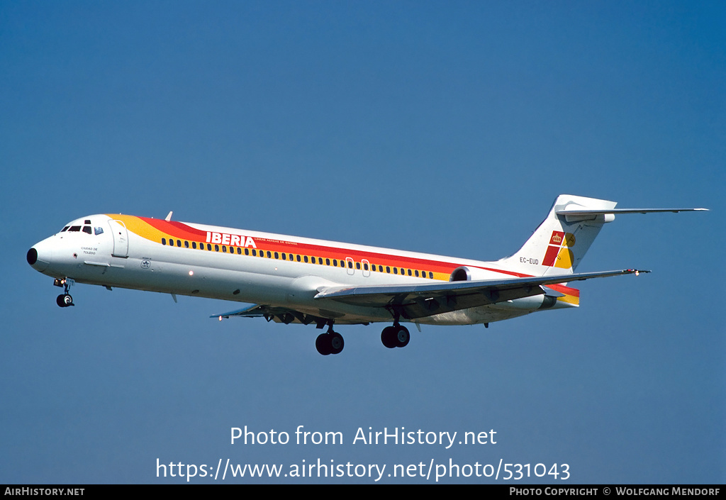 Aircraft Photo of EC-EUD | McDonnell Douglas MD-87 (DC-9-87) | Iberia | AirHistory.net #531043