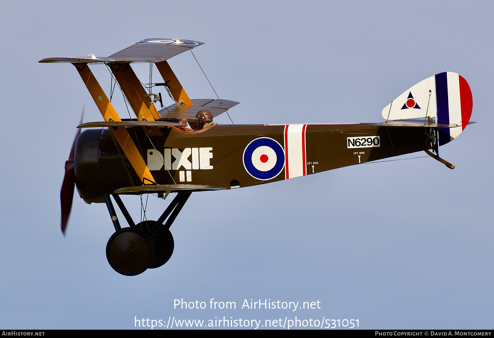 Aircraft Photo of G-BOCK / N6290 | Sopwith Triplane (replica) | UK - Air Force | AirHistory.net #531051