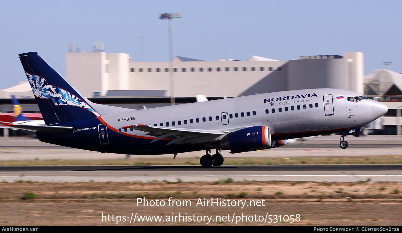 Aircraft Photo of VP-BRE | Boeing 737-53C | Nordavia - Regional Airlines | AirHistory.net #531058