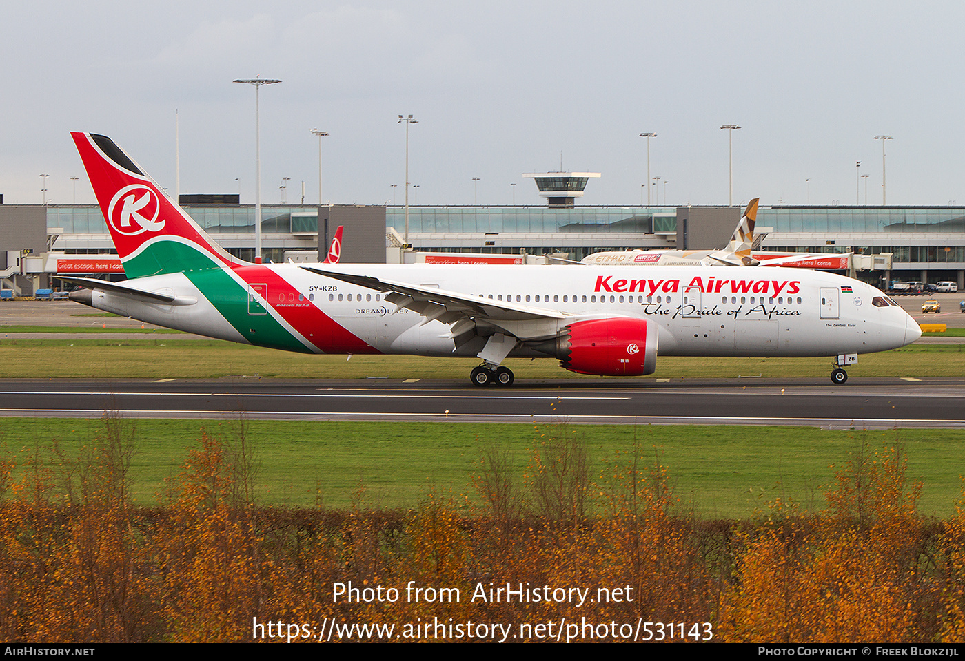 Aircraft Photo of 5Y-KZB | Boeing 787-8 Dreamliner | Kenya Airways | AirHistory.net #531143