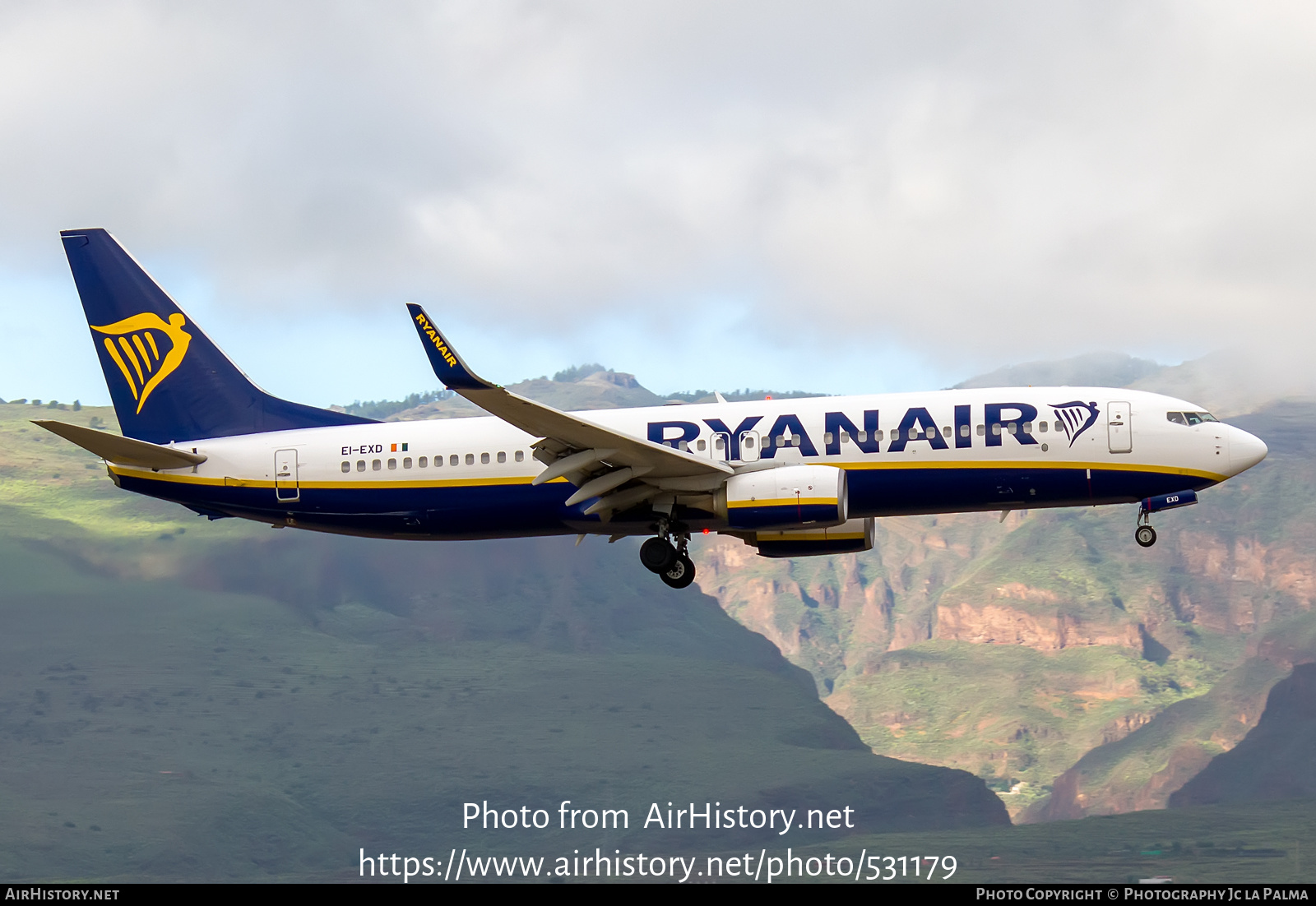 Aircraft Photo of EI-EXD | Boeing 737-8AS | Ryanair | AirHistory.net #531179