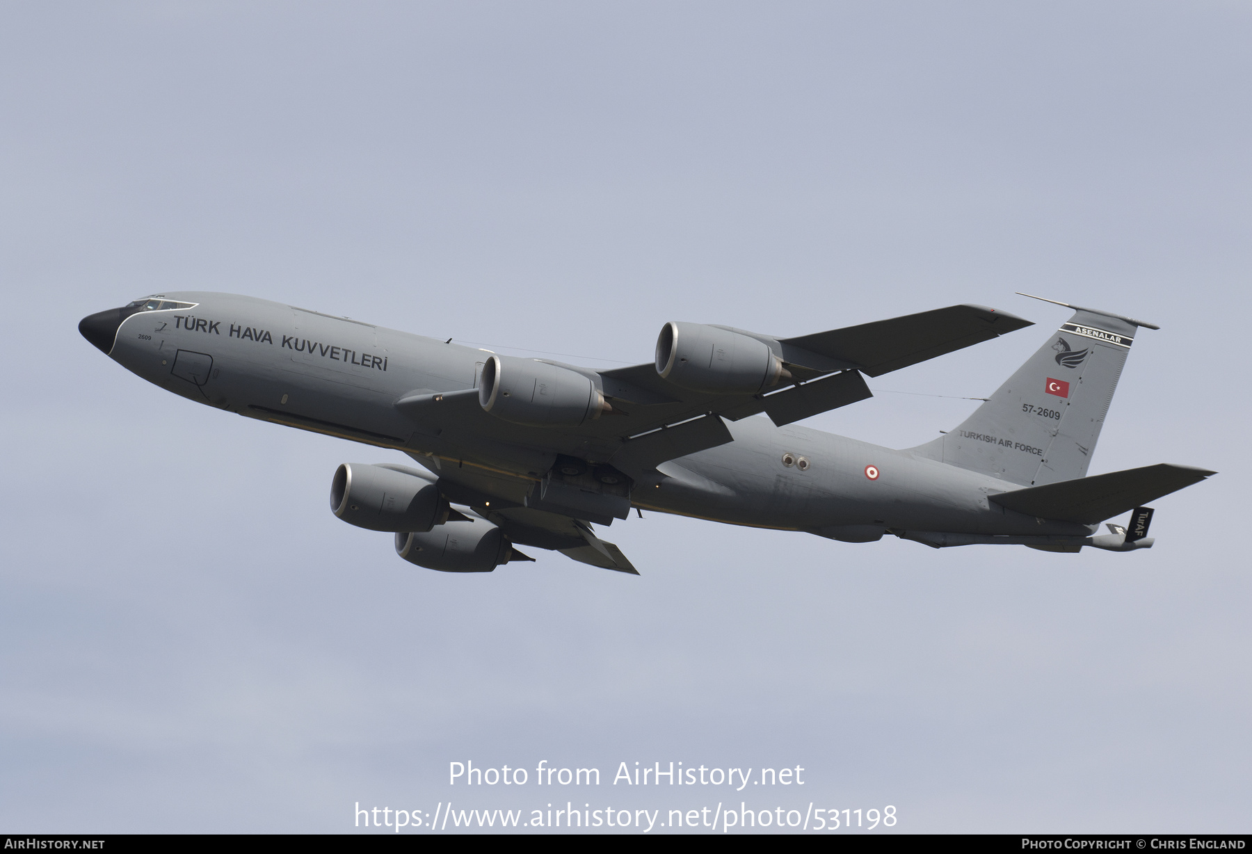 Aircraft Photo of 57-2609 | Boeing KC-135R Stratotanker | Turkey - Air Force | AirHistory.net #531198