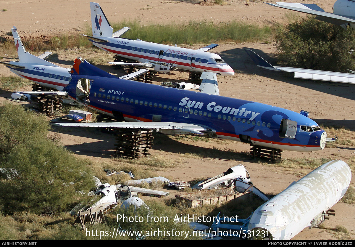 Aircraft Photo of N710SY | Boeing 737-73V | Sun Country Airlines | AirHistory.net #531231