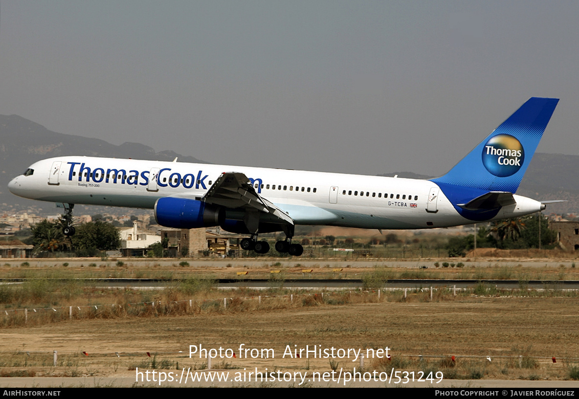 Aircraft Photo of G-TCBA | Boeing 757-28A | Thomas Cook Airlines | AirHistory.net #531249