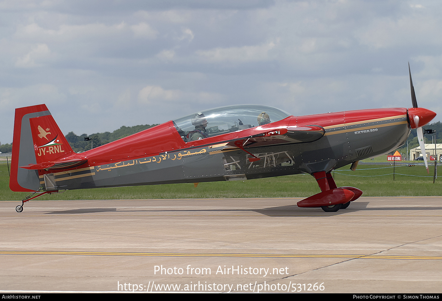 Aircraft Photo of JY-RNL | Extra EA-300S | Royal Jordanian Falcons | AirHistory.net #531266