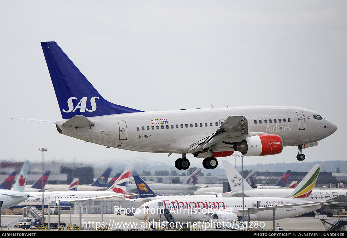 Aircraft Photo of LN-RRP | Boeing 737-683 | Scandinavian Airlines - SAS | AirHistory.net #531280