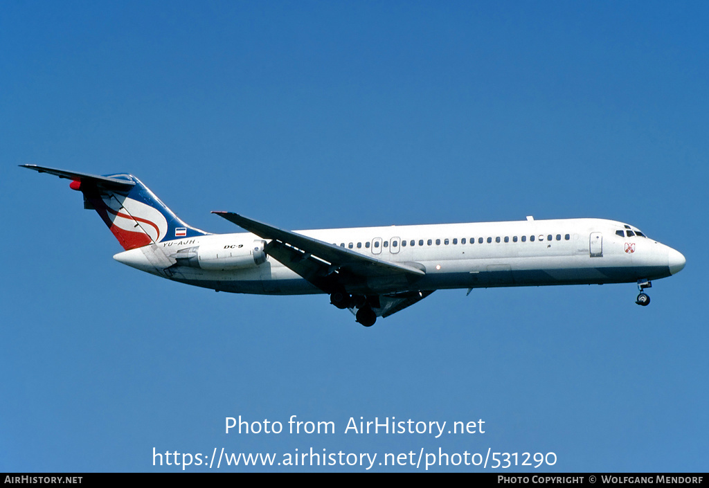 Aircraft Photo of YU-AJH | McDonnell Douglas DC-9-32 | JAT Yugoslav Airlines - Jugoslovenski Aerotransport | AirHistory.net #531290