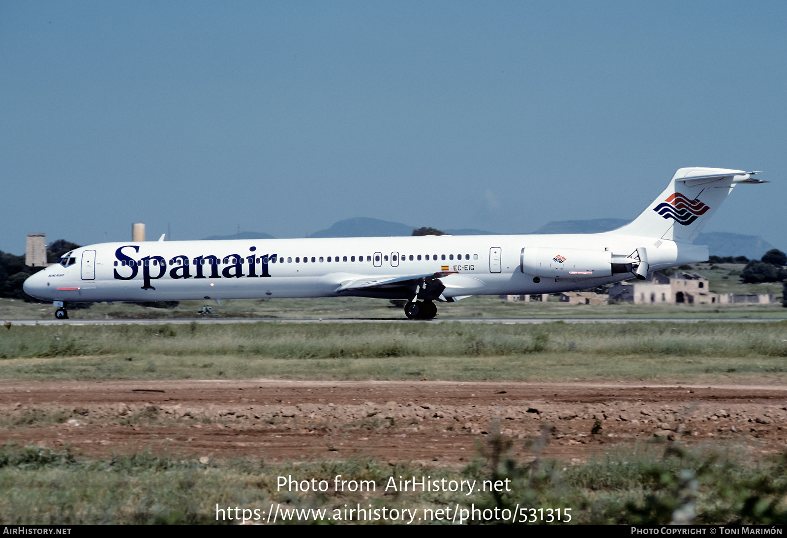 Aircraft Photo of EC-EIG | McDonnell Douglas MD-83 (DC-9-83) | Spanair | AirHistory.net #531315