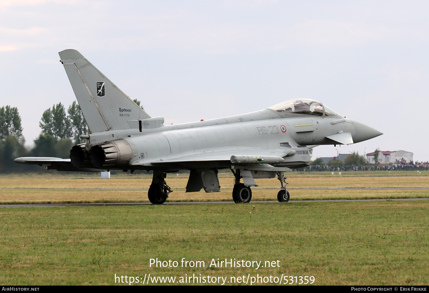 Aircraft Photo of MM7278 | Eurofighter EF-2000 Typhoon S | Italy - Air Force | AirHistory.net #531359