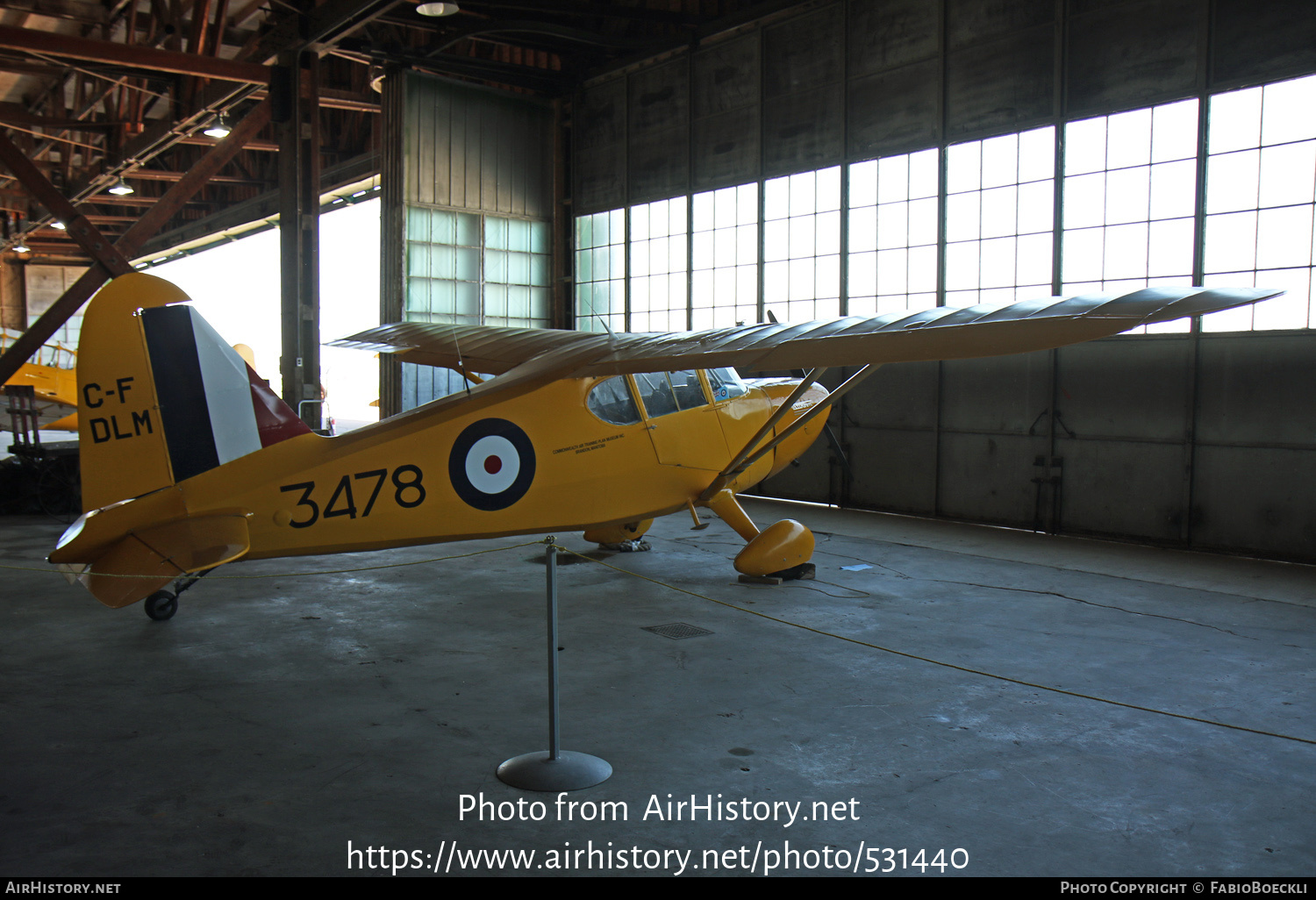 Aircraft Photo of C-FDLM / 3478 | Stinson 105 HW-75X | Canada - Air Force | AirHistory.net #531440