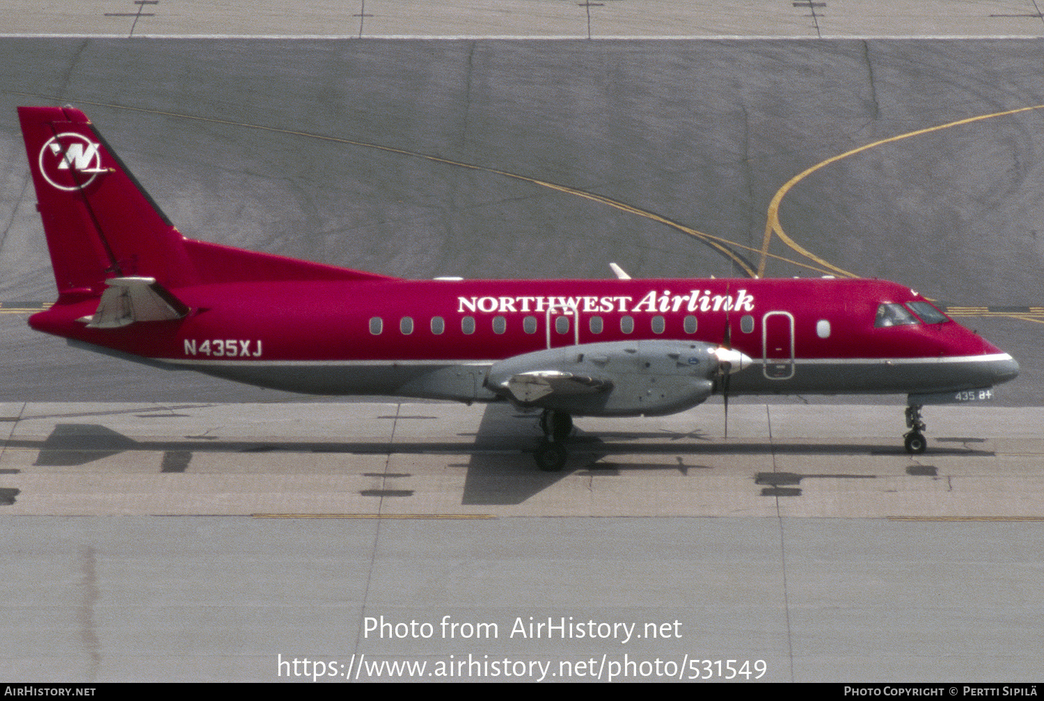 Aircraft Photo of N435XJ | Saab 340B/Plus | Northwest Airlink | AirHistory.net #531549