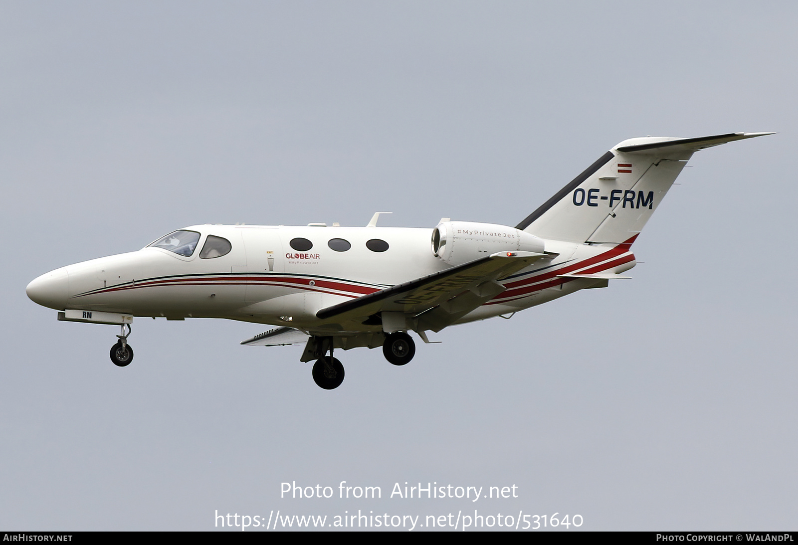 Aircraft Photo of OE-FRM | Cessna 510 Citation Mustang | GlobeAir | AirHistory.net #531640