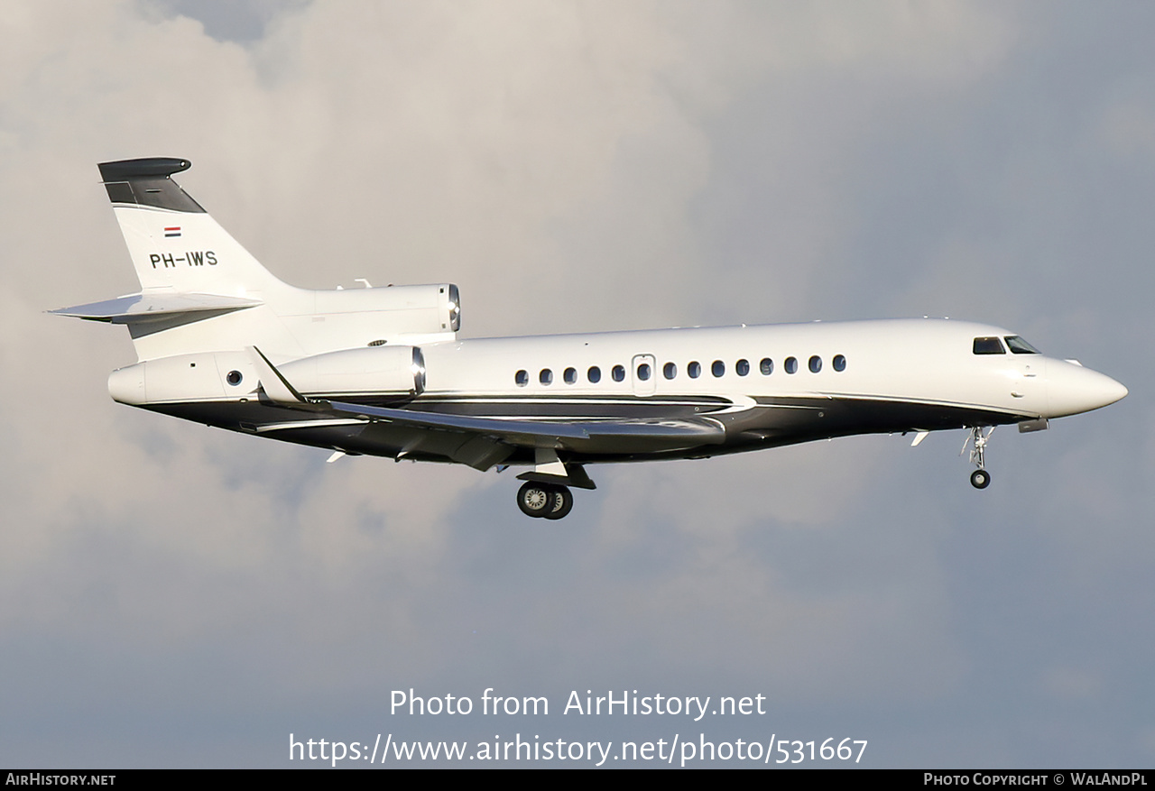 Aircraft Photo of PH-IWS | Dassault Falcon 7X | AirHistory.net #531667