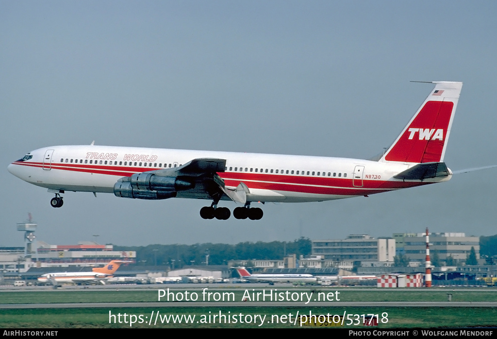 Aircraft Photo of N8730 | Boeing 707-331B | Trans World Airlines - TWA | AirHistory.net #531718