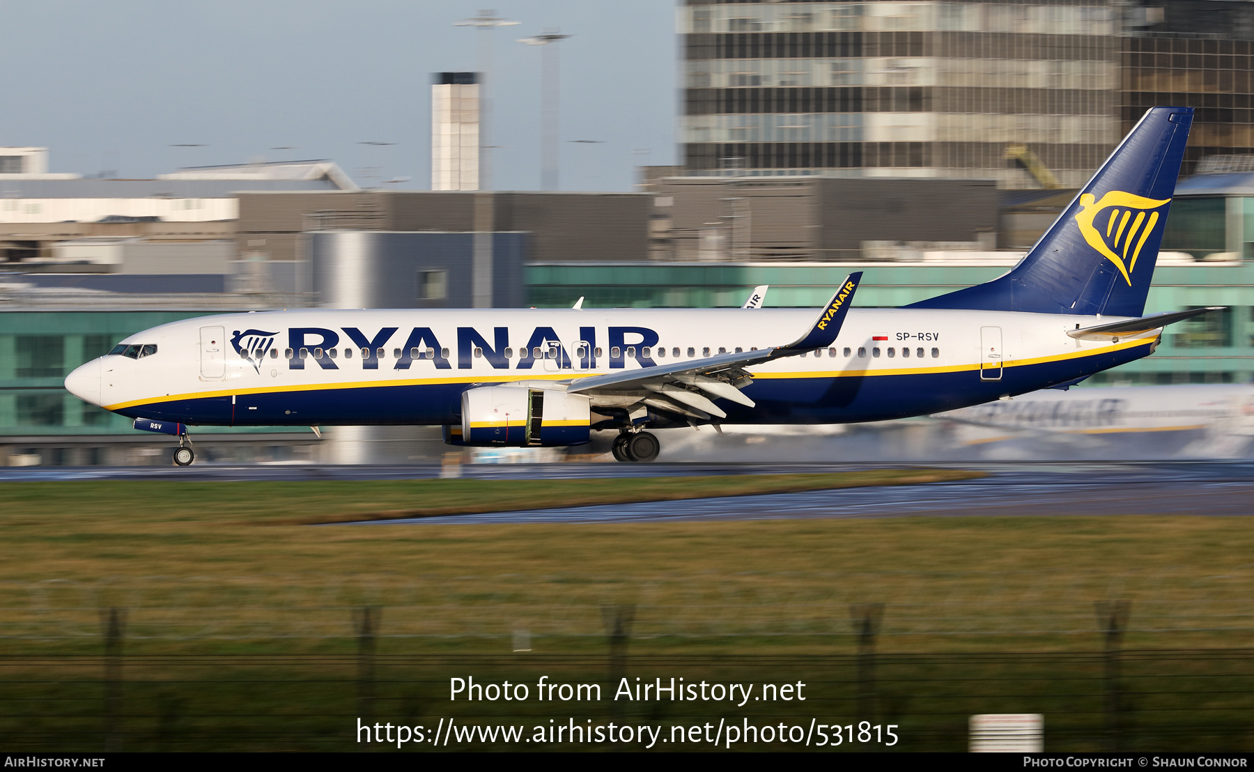 Aircraft Photo of SP-RSV | Boeing 737-800 | Ryanair | AirHistory.net #531815