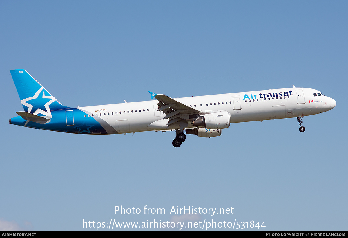 Aircraft Photo of C-GEZN | Airbus A321-211 | Air Transat | AirHistory.net #531844