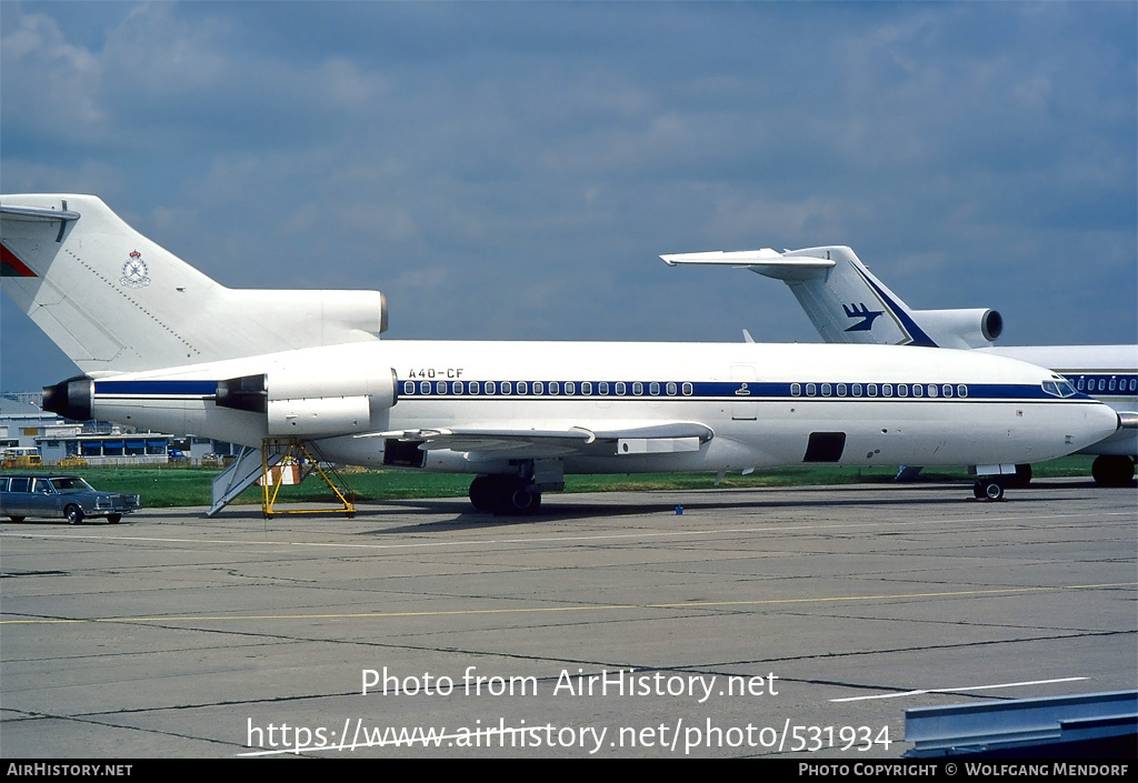 Aircraft Photo of A4O-CF | Boeing 727-30 | Oman - Police | AirHistory.net #531934