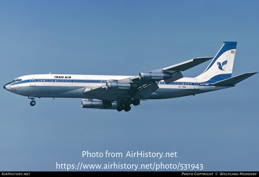 Aircraft Photo of EP-IRM | Boeing 707-386C | Iran Air | AirHistory.net #531943