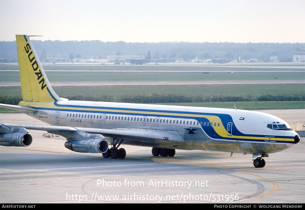 Aircraft Photo of ST-AFB | Boeing 707-3J8C | Sudan Airways | AirHistory.net #531956