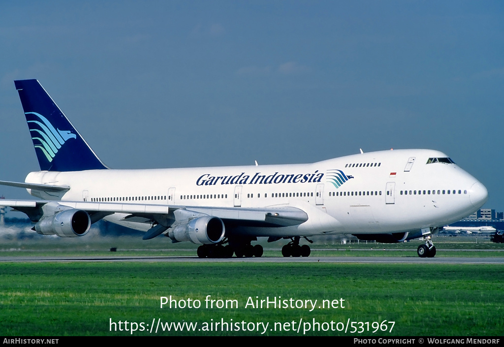 Aircraft Photo of PK-GSA | Boeing 747-2U3B | Garuda Indonesia | AirHistory.net #531967