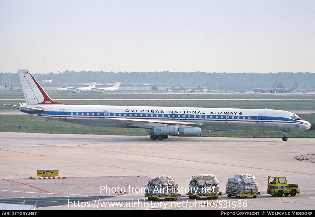 Aircraft Photo of N8636 | McDonnell Douglas DC-8-63CF | Overseas National Airways - ONA | AirHistory.net #531986