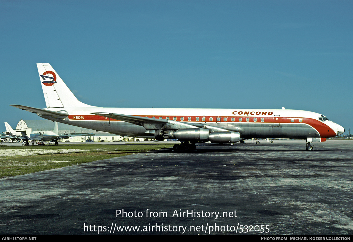 Aircraft Photo of N8207U | Douglas DC-8-31(F) | Concord International Airlines | AirHistory.net #532055