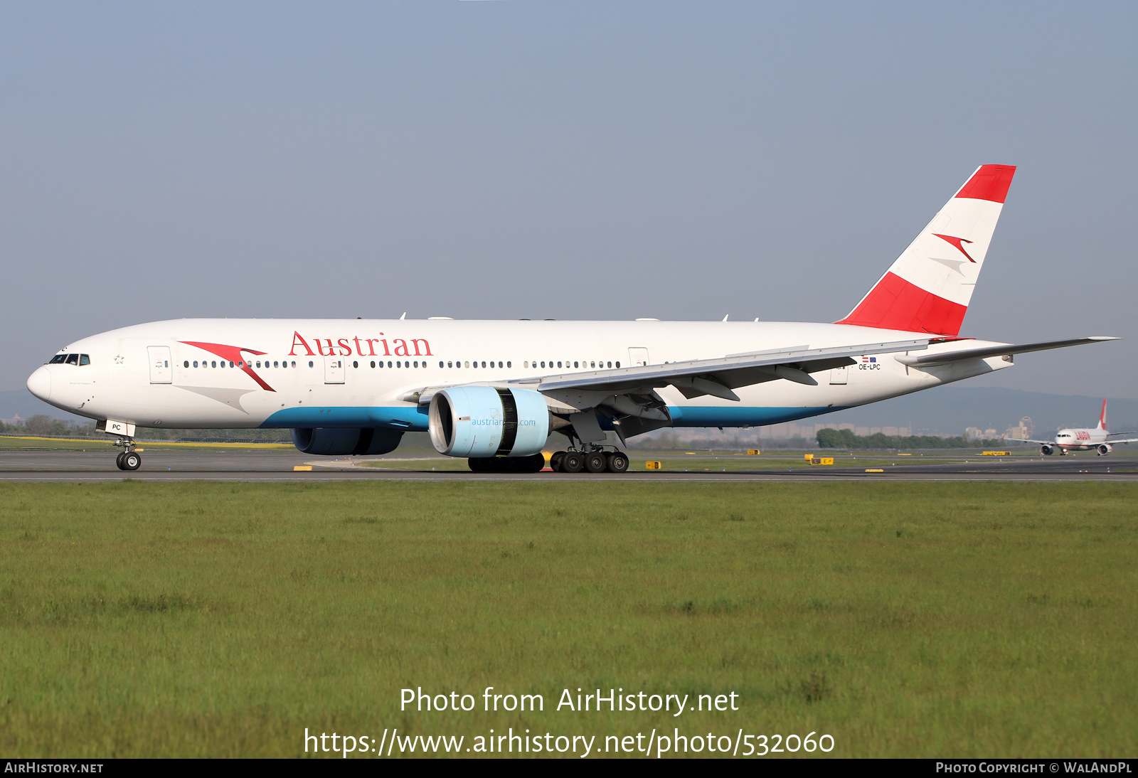 Aircraft Photo of OE-LPC | Boeing 777-2Z9/ER | Austrian Airlines | AirHistory.net #532060