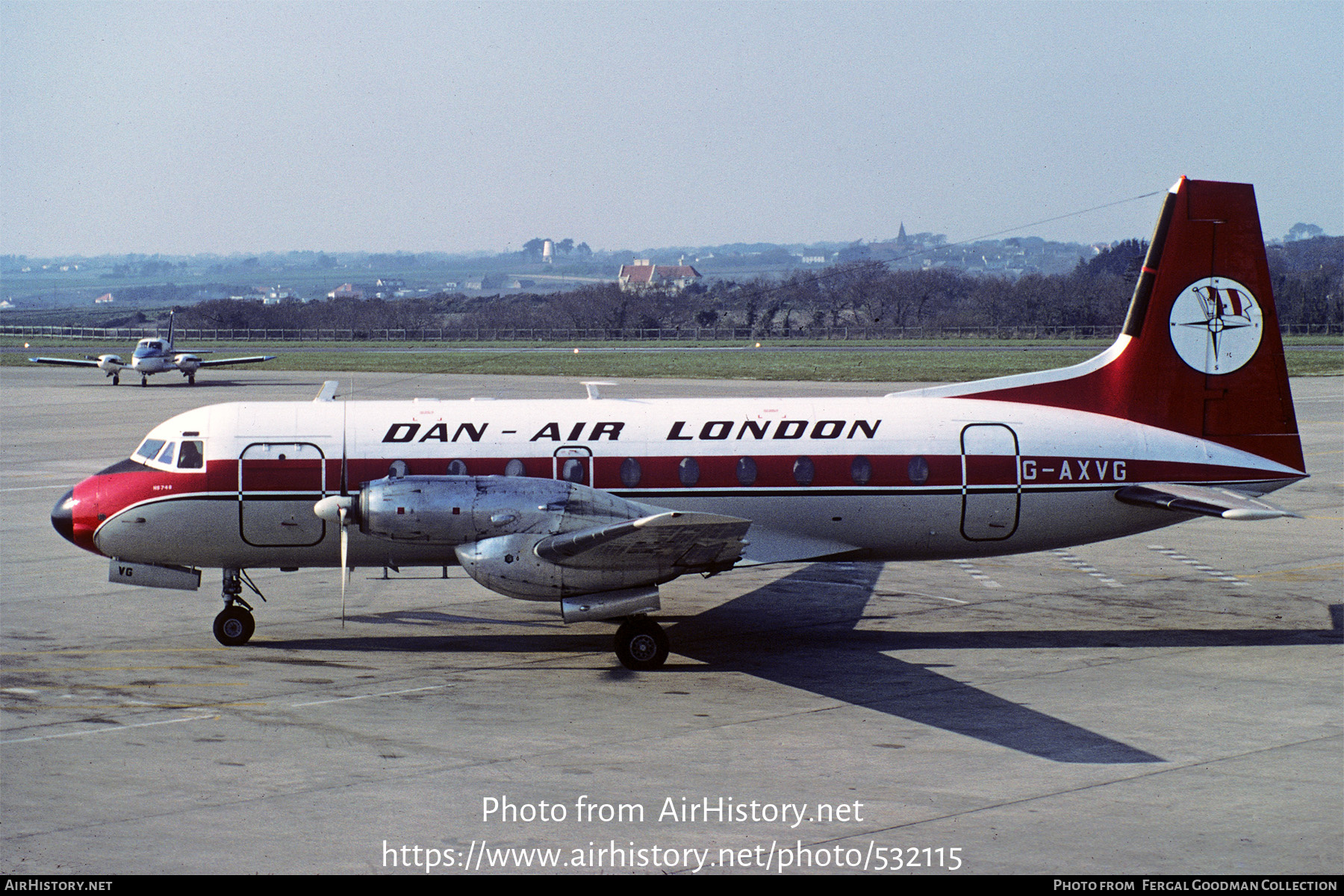 Aircraft Photo of G-AXVG | Hawker Siddeley HS-748 Srs2A/226 | Dan-Air London | AirHistory.net #532115