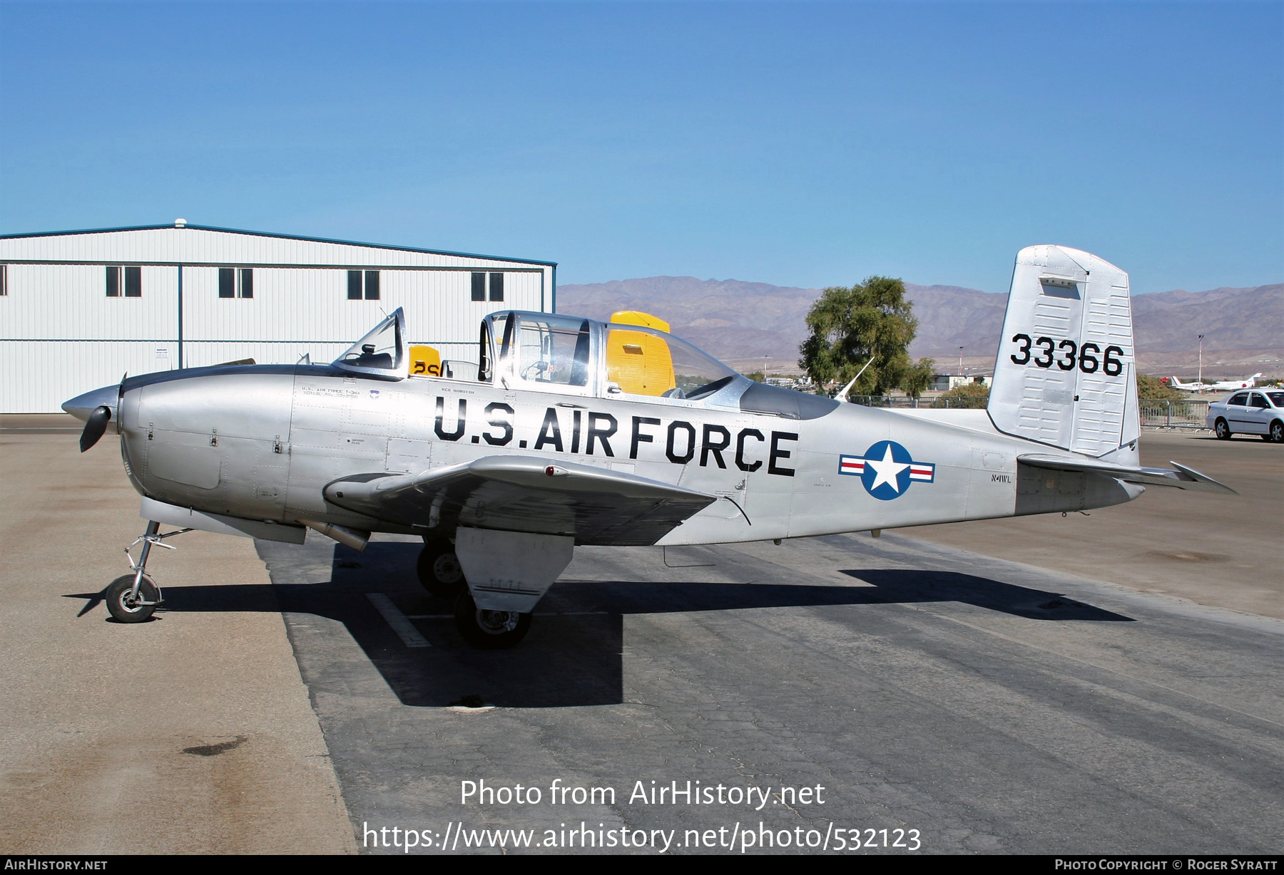 Aircraft Photo of N4WL / 33366 | Beech T-34A Mentor | USA - Air Force | AirHistory.net #532123