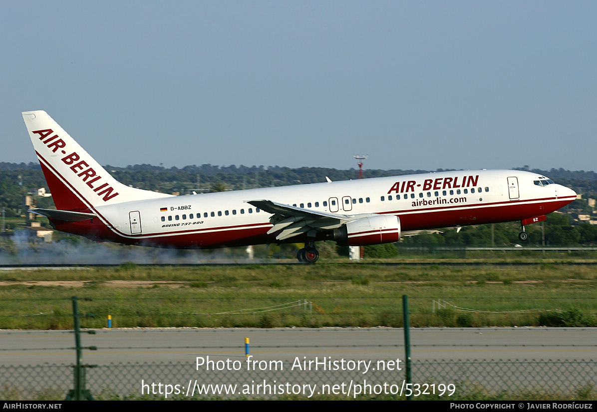 Aircraft Photo of D-ABBZ | Boeing 737-85F | Air Berlin | AirHistory.net #532199