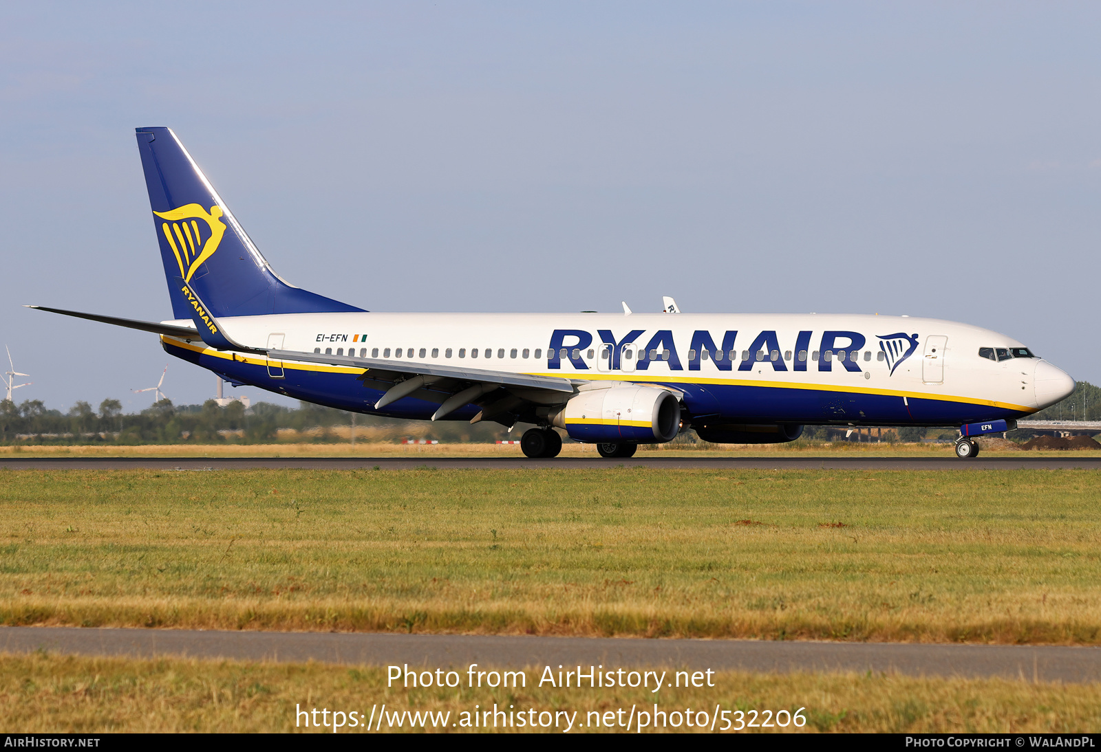 Aircraft Photo of EI-EFN | Boeing 737-8AS | Ryanair | AirHistory.net #532206