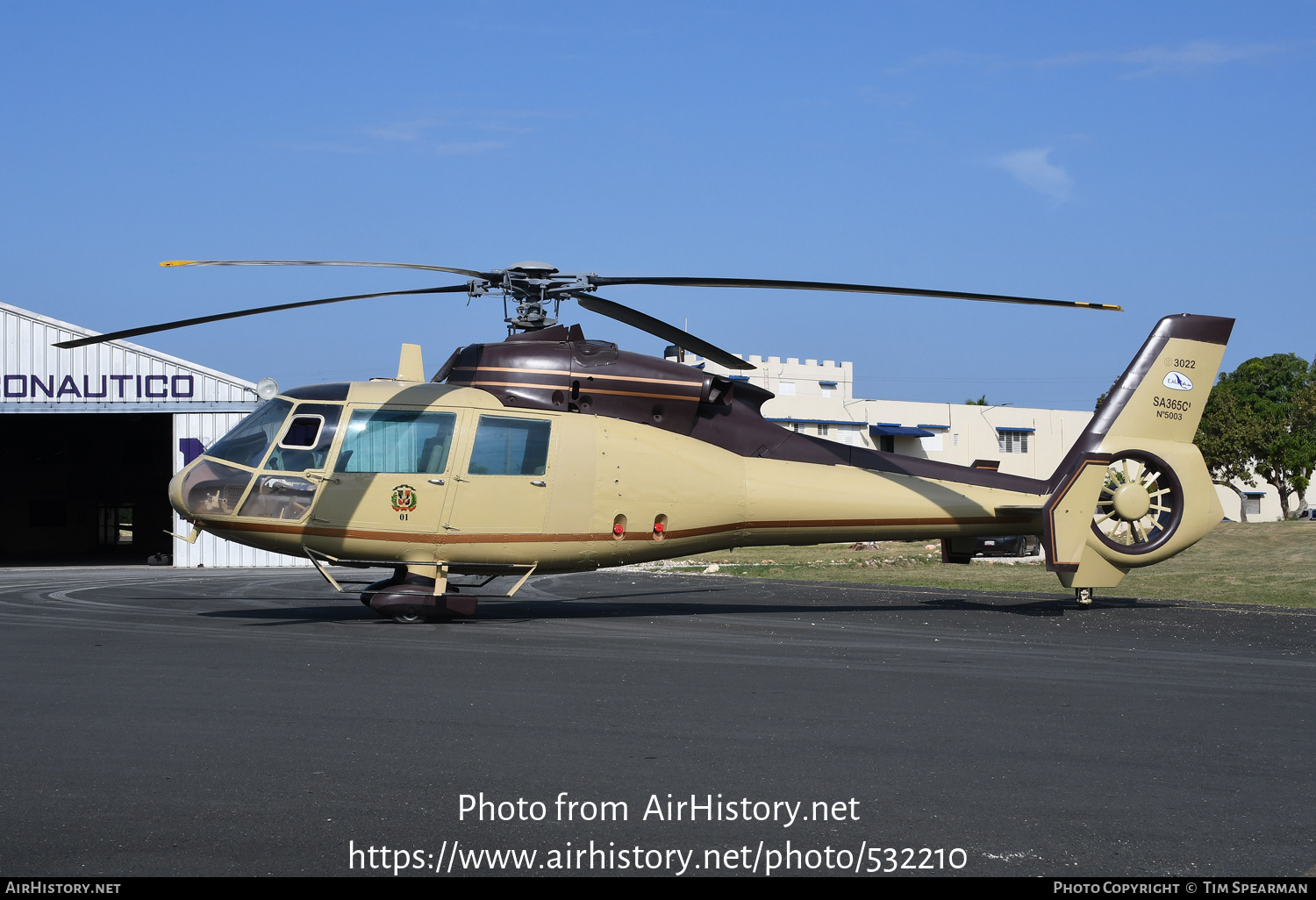 Aircraft Photo of 3022 | Aerospatiale SA-365C-2 Dauphin 2 | Dominican Republic - Air Force | AirHistory.net #532210