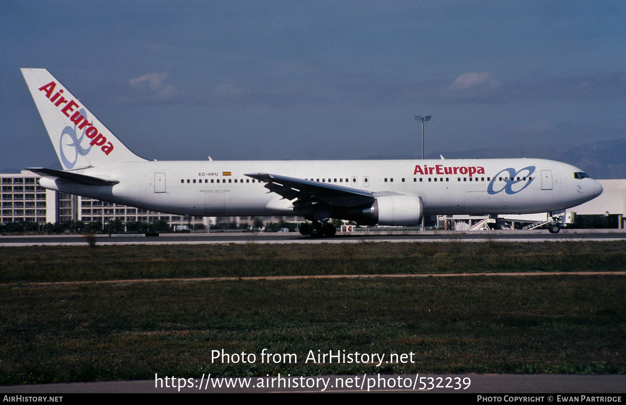 Aircraft Photo of EC-HPU | Boeing 767-3Q8/ER | Air Europa | AirHistory.net #532239