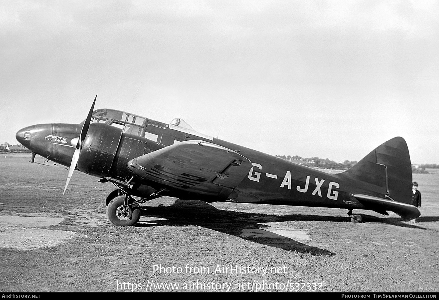 Aircraft Photo of G-AJXG | Airspeed AS-65 Consul | Ministry of Civil Aviation | AirHistory.net #532332