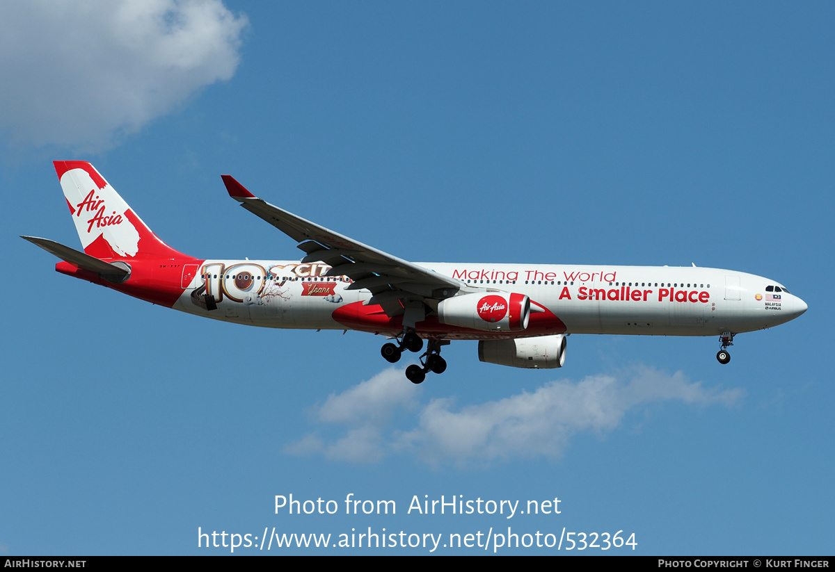 Aircraft Photo of 9M-XXF | Airbus A330-343E | AirAsia X | AirHistory.net #532364