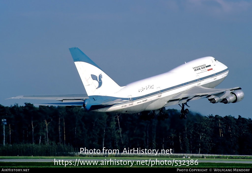 Aircraft Photo of EP-IAA | Boeing 747SP-86 | Iran Air | AirHistory.net #532386