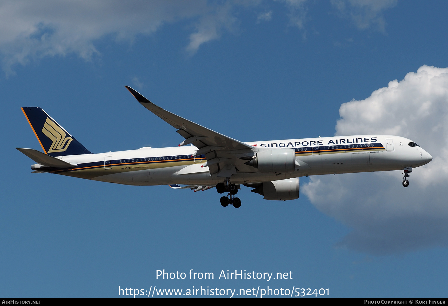 Aircraft Photo of 9V-SHQ | Airbus A350-941 | Singapore Airlines | AirHistory.net #532401