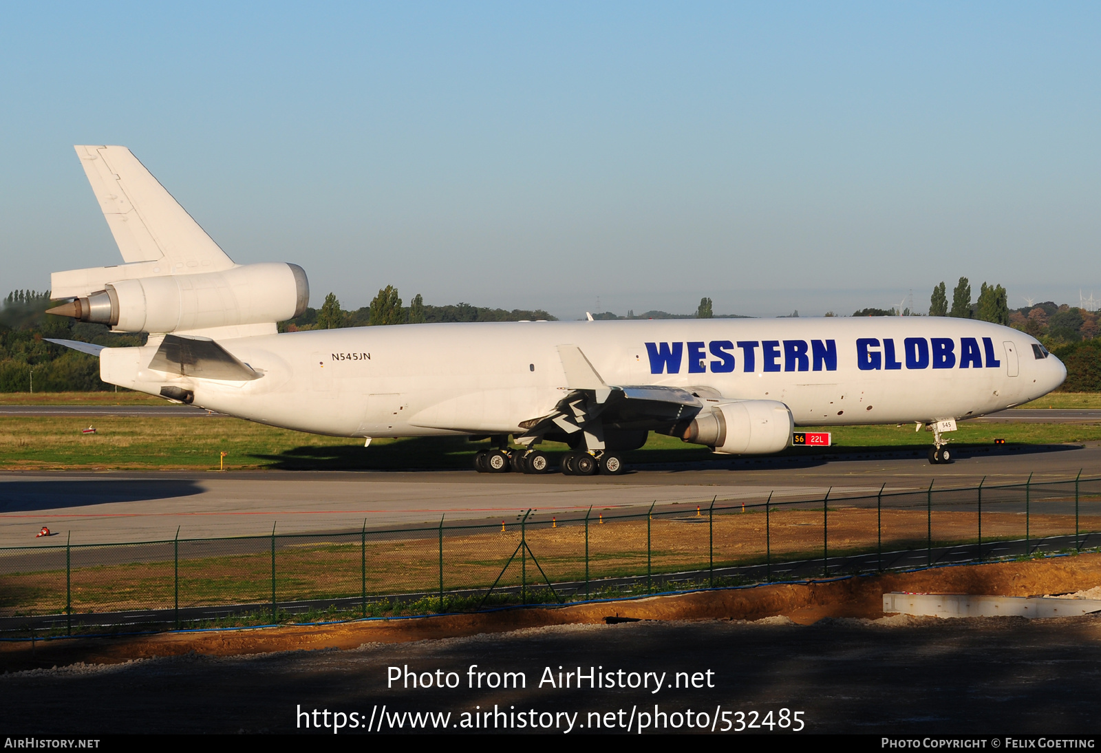 Aircraft Photo of N545JN | McDonnell Douglas MD-11F | Western Global Airlines - WGA | AirHistory.net #532485