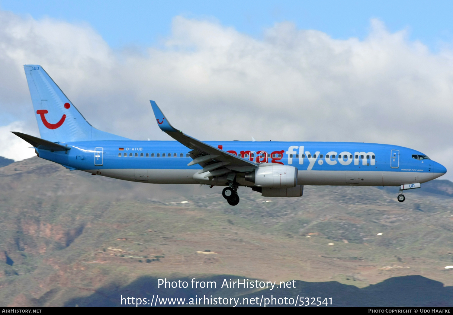 Aircraft Photo of D-ATUD | Boeing 737-8K5 | Hapagfly | AirHistory.net #532541