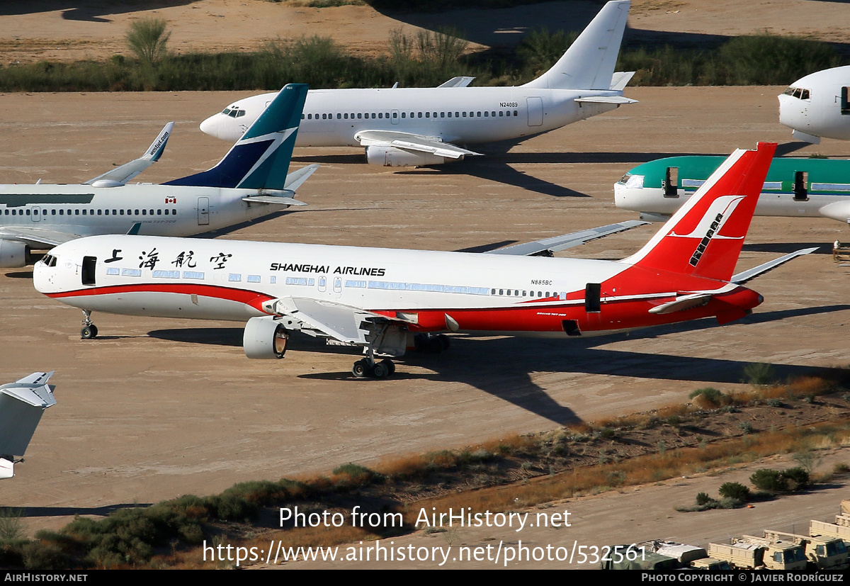 Aircraft Photo of N885BC | Boeing 767-36D | Shanghai Airlines | AirHistory.net #532561