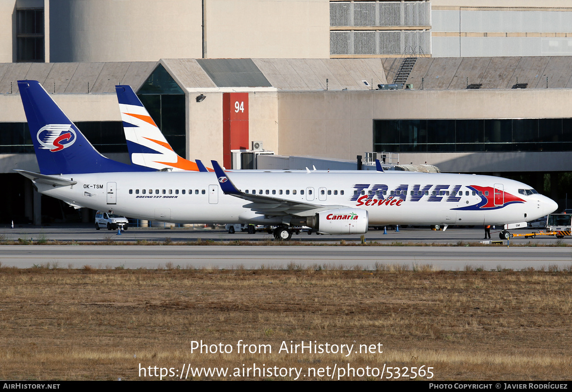 Aircraft Photo of OK-TSM | Boeing 737-9GJ/ER | Travel Service | AirHistory.net #532565