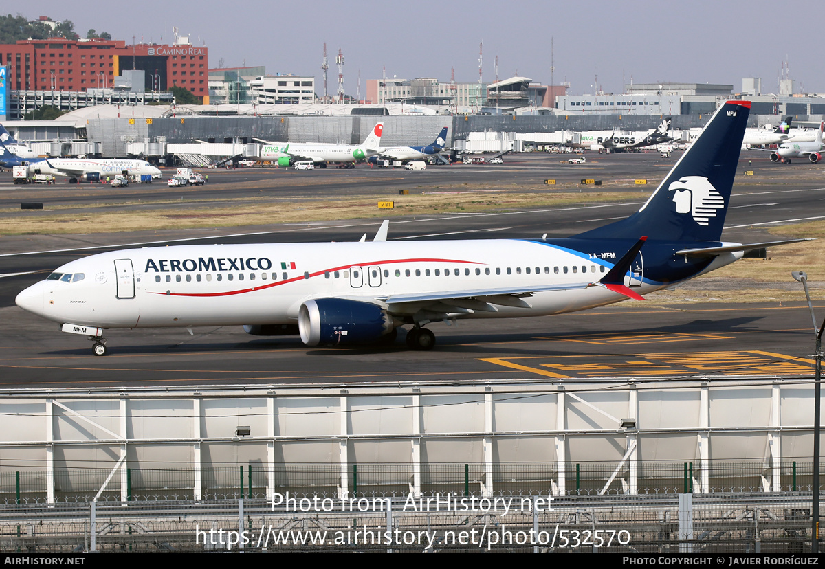 Aircraft Photo of XA-MFM | Boeing 737-8 Max 8 | AeroMéxico | AirHistory.net #532570