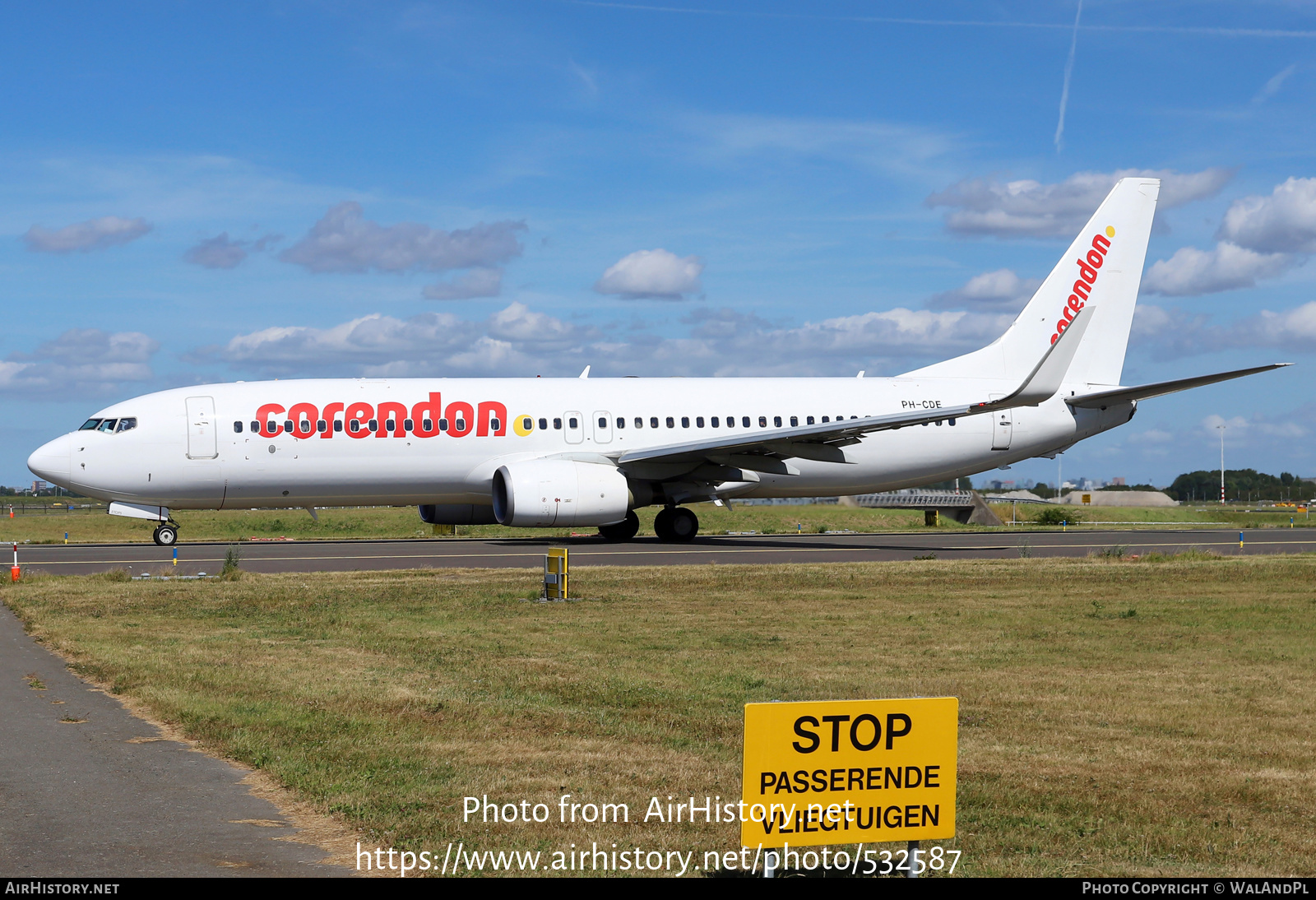 Aircraft Photo of PH-CDE | Boeing 737-8KN | Corendon Dutch Airlines | AirHistory.net #532587