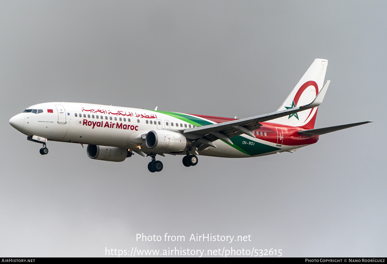 Aircraft Photo of CN-ROJ | Boeing 737-85P | Royal Air Maroc - RAM | AirHistory.net #532615