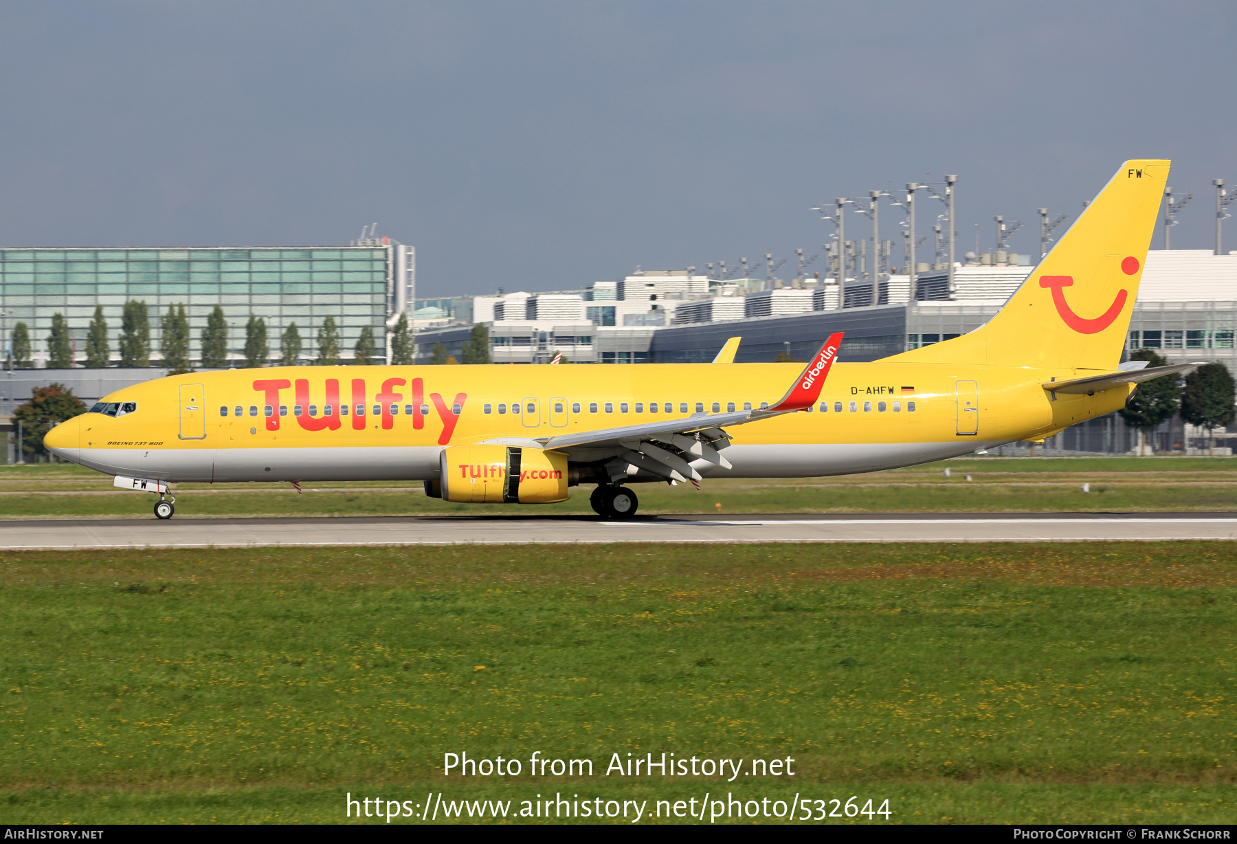 Aircraft Photo of D-AHFW | Boeing 737-8K5 | TUIfly | AirHistory.net #532644