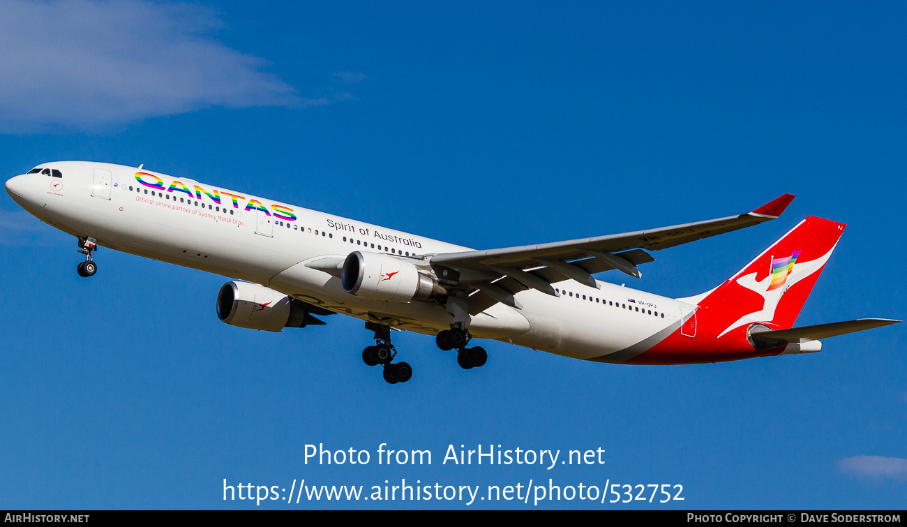 Aircraft Photo of VH-QPJ | Airbus A330-303 | Qantas | AirHistory.net #532752