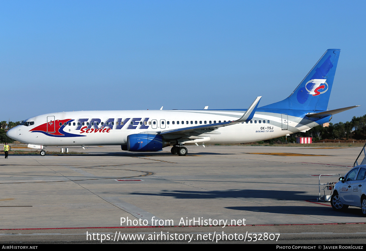 Aircraft Photo of OK-TSJ | Boeing 737-8AS | Travel Service | AirHistory.net #532807