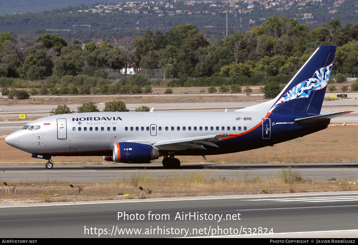 Aircraft Photo of VP-BRE | Boeing 737-53C | Nordavia - Regional Airlines | AirHistory.net #532824