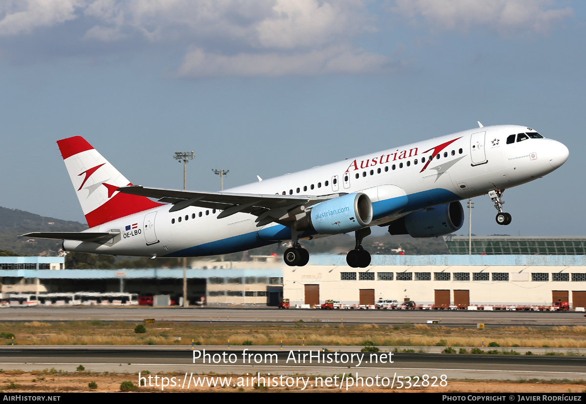 Aircraft Photo of OE-LBO | Airbus A320-214 | Austrian Airlines | AirHistory.net #532828